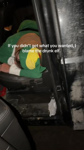 Drunk Elf down bad on Christmas Eve. #elf #elfontheshelf #christmas #santa #fyp