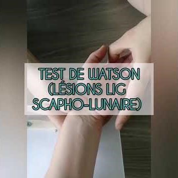 Watson test for diagnosing scapholunate ligament injuries