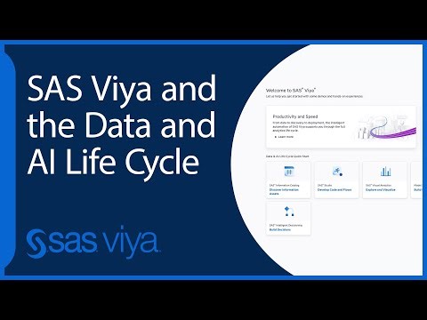 SAS Viya and the Data and AI Life Cycle | SAS Viya Quick Start Tutorial