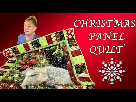 Christmas Panel Quilt | Susan Winget | The Sewing Room Channel