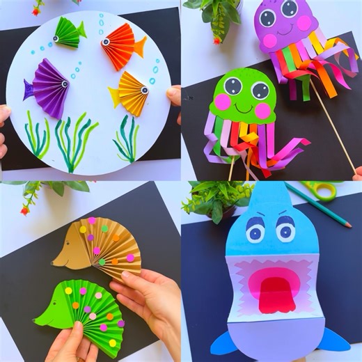 Make these crafts with your child 😍 #kids #crafts #activities #paper #craftkids #enfants | Art Crafts