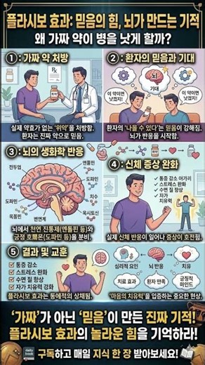 플라시보 효과 제대로 이해하기