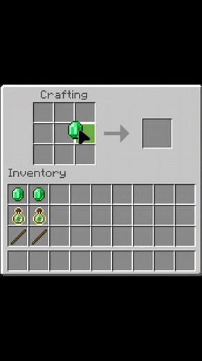 How to crafting a Emerald pickaxe moment #minecraft #mcpe #shorts | Sudarshan Gamerz