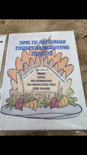 Time to order your Thanksgiving turkey 🦃 Local Fresh Non gmo | Fresh Off The Farm