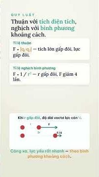Lực Coulomb | Vật lí Lớp 11 #Shorts