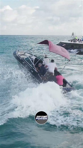 riding on a boat like this does not look enjoyable, but it's haulover.