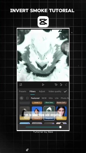 invert Smoke Tutorial #effect #tutorial #edit
