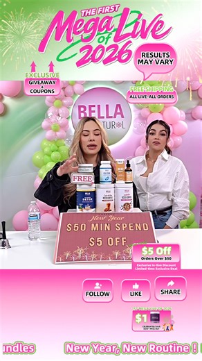 Join Bella's Live Event for Exclusive Discounts