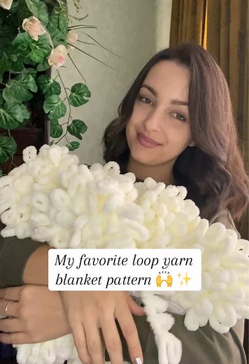 Alize Puffy Loop Yarn Blanket Tutorial