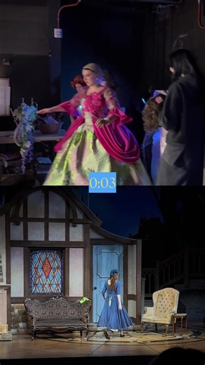 BTS of one of the many quick-changes that happen throughout our show! 👗✨ Don’t miss “Cinderella” at MiraCosta College 🕰️ March 5-15 @Tirzah @Wheatthin #theatre #cinderella #broadway #musical #theatrekid