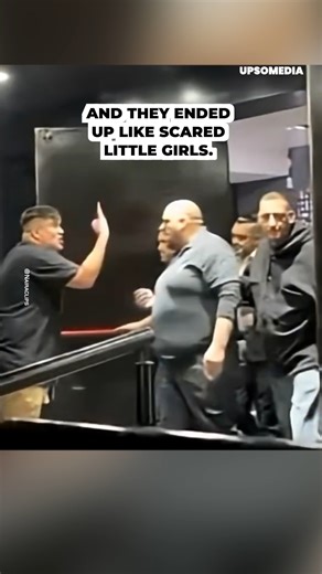 They wanted to force their way in and act tough, but when the real men showed up, their courage evaporated. | Positive