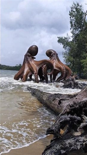 2 Octopus Fighting Underwater 😱🐙 | AI Generated Battle