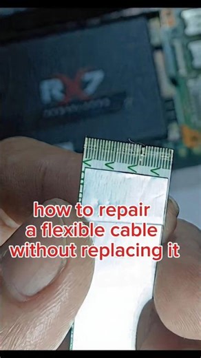 repair flexible cable USB to motherboard without replacing it #DIY #creative #cable #repairing