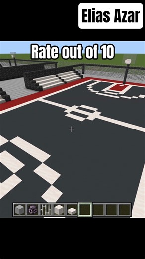 basketball court in minecraft