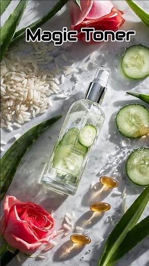 DIY Magic Toner Recipe for Glowing Skin ✨ | Homemade Face Toner #Shorts