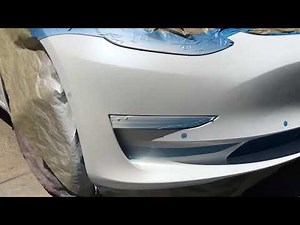 Tesla Model 3 step by step scratch repair