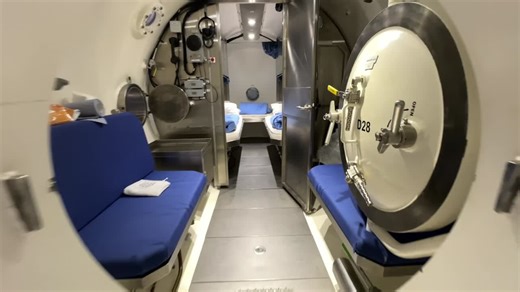 This is the inside of a hyperbaric chamber, where up to 3 saturation divers live for up to 28 days at a time. | Thomas Blewitt