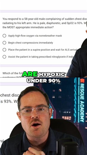 25K views · 287 reactions | Giving high-flow oxygen to someone can cause blood vessels to constrict, reducing blood flow to the heart. This could potentially worsen a heart attack, so oxygen is only given if SpO2 is less than 90%. Have you heard about this? #oxygen #heartattack #bloodflow #SPO2 #AmericanHeartAssociation | Rescue Academy | Facebook