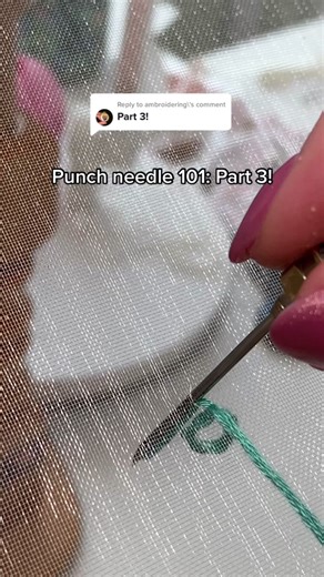 Sequin Embroidery Tutorial: Punch Needle Techniques