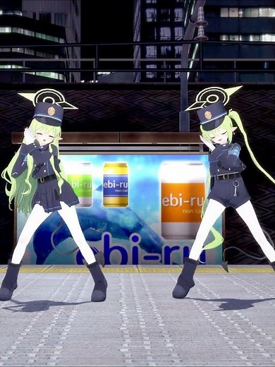 【 ブルアカMMD 】橘ヒカリ/橘ノゾミ テトリス コイカツ