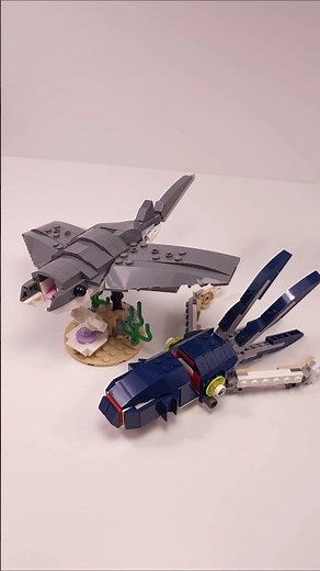 LEGO Manta Ray (31381) vs Squid (31088) #shorts ‪@SPEEDBrickBuild‬