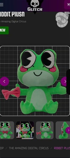 new Ribbit plush #tadc #foryou #jax