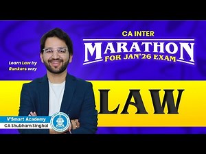 Super 50 Sections | CA Inter Law Marathon | Jan 26 and May 26 | Your CA Buddy | Vsmart Academy