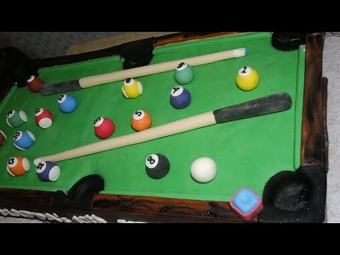 Playable billiard table cake(how to make) Pt1