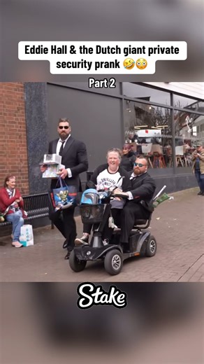 1.1M views · 28K reactions | Eddie Hall - The Beast & The Dutch Giant private security prank on the public藍 (2nd part) #eddiehall #thedutchgiant | Olivier Richters | Facebook