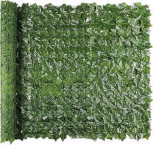 Amazon.com: Artificial Ivy Privacy Fence Screen, 39.4x157.5 In Inch Artificial Faux Ivy Hedge, Expandable Faux Privacy Fence with 80 pcs Zip Ties, Decoration for Outdoor Garden, Color printing sweet potato leaves : Patio, Lawn & Garden
