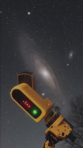 The Andromeda Galaxy with a Smart Telescope! 🌌 🤖 #telescope #galaxy