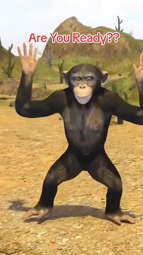 Are You Ready?? Cute Monkey Dance Animation 🐒 #3danimation #capcut #animations #dance #canada #monkey #funnyvideo
