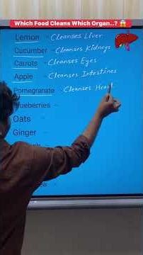 Which food cleans which organs..?
