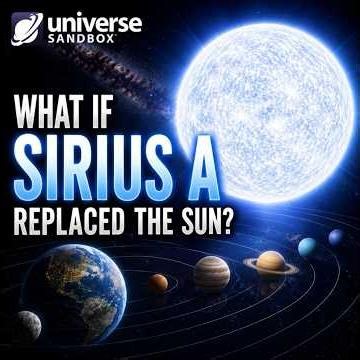 What Happens If Sirius a Replaces Our Sun? #universesandbox #SiriusA #SpaceSimulation #SolarSystem