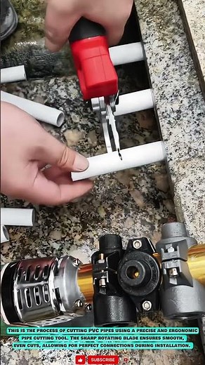 PVC Cutting Tool: Precise Pipe Trimming Technique for Plumbing Work #innovationtools