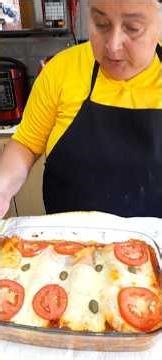 #shortsfeed Creamy chicken pancake with cheese topping