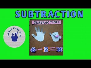 How to teach subtraction by using fingers for kids?/Learn subtraction by using fingers