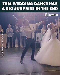 3M views · 13K reactions | This wedding dance has a big surprise at the end via: https://www.youtube.com/channel/UCMAPJBh399tnmjJKn2bhBwA | Rewind | Facebook