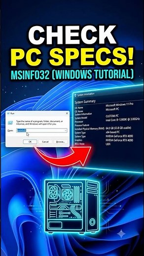How to Check Your PC Specs Using MSINFO32 | Windows 10/11 Trick #shorts