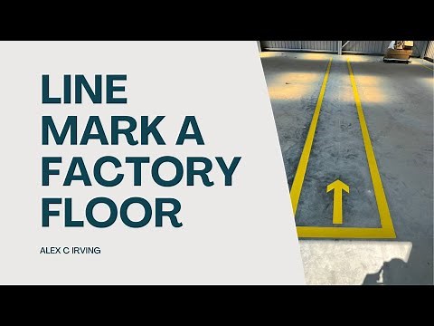 How to line mark a factory floor | Start a Line Marking Business