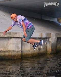 💦 Vincent Alvarez from the Dickies "Honeymoon" video. Peep the full-length on our YouTube channel 📺 | Thrasher Magazine