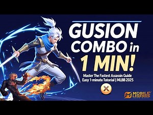 Stop Playing Gusion WRONG! 😱 Learn This 1-Minute Combo and DOMINATE MLBB