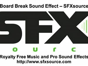 Free Board Break Sound Effect - SFXsource.com - video Dailymotion