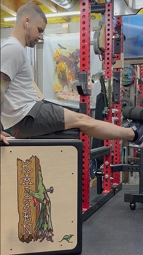 Have you tried this? DIY leg extension using a tib bar and a plyo box! #workout
