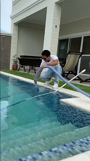 Learn how to clean a pool with very green water