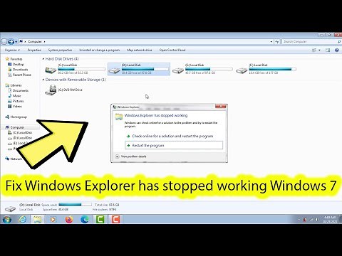Fix Windows explorer has stopped working black screen windows 7