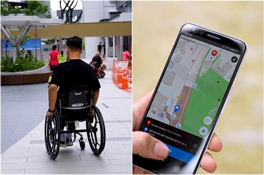 Barrier-free routes for wheelchair users to be shown on OneMap app from March 2024