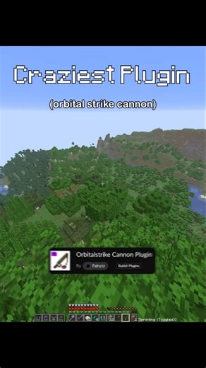 Minecraft Orbital Strike Plugin 💣🤯 // #minecraft #minecraftshorts