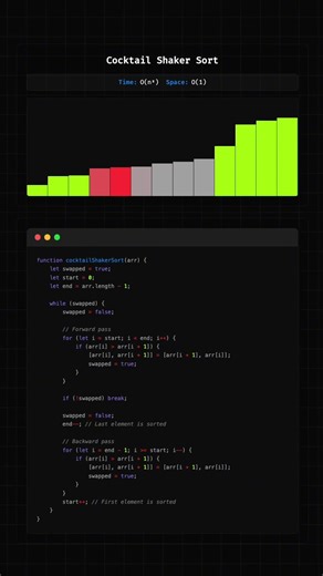 Cocktail Shaker #computerscience #programming #computerengineering #javascript #python