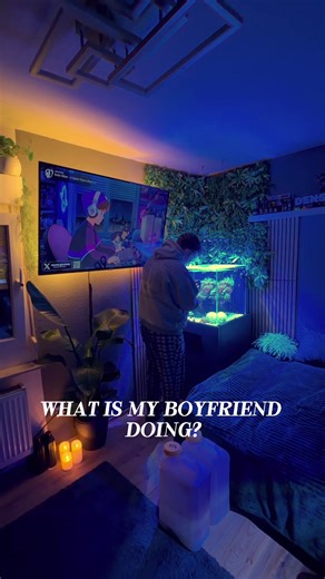 What is He Doing in the Reef Tank?